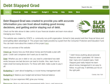 Tablet Screenshot of debtslappedgrad.org